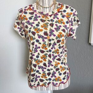 Natural Life boho floral cotton top